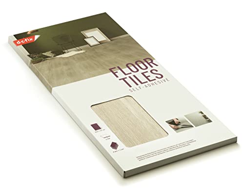 d-c-fix suelo vinilo autoadhesivo Roble nórdico efecto madera - 6 losetas - impermeable duradero decorativo vinilico - baldosas azulejos adhesivos PVC - para cocina, baño y salón 61 cm x 30,5 cm