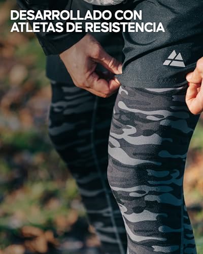 DANISH ENDURANCE 2 Pack Mallas de Compresión para Hombre, Pantalones Deportivos Running con Bolsillos, Negro, XXL