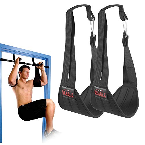 Deagle Sports Correas de abdominales para barra de dominadas para hombres y mujeres, correas colgantes para abdominales y levantamientos, equipo de entrenamiento abdominal y banda de asistencia para