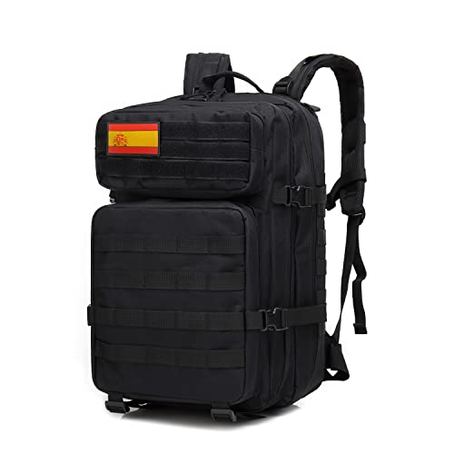 Delgeo Mochila Tácticas Militar, 45L Gran Capacidad Mochila Crossfit, Plegable Impermeable Mochila Supervivencia, Montañismo, Senderismo, Trekking, Acampada, Aventura o Viajes