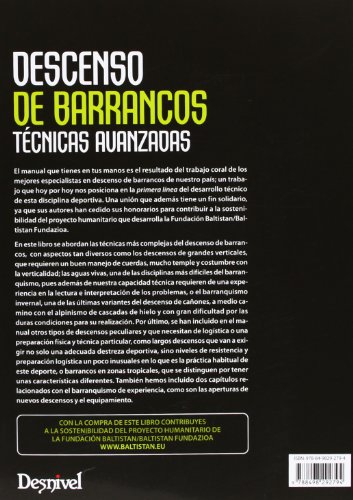 Descenso de barrancos. Técnicas avanzadas: técnicas avanzadas (SIN COLECCION)