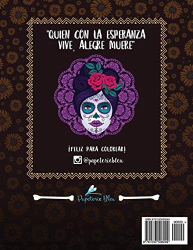 Dia De Los Muertos: Libro De Colorear Para Adultos (Día de los Muertos)