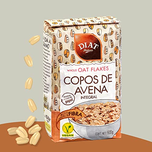 DIAT Radisson - Copos de Avena sin Azúcar | Alto Contenido en Fibra | Copos de Avena Naturales | Sin Azúcares Añadidos