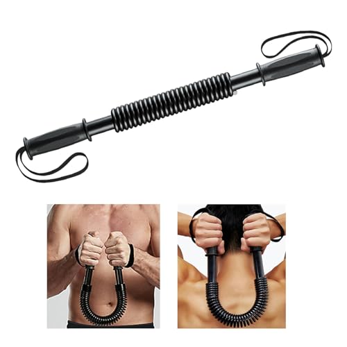 Dickly Power Bar, Entrenamiento de Fuerza, Fortalecedor de Agarre Manual, Expansor de Pecho, Ejercicio de La Parte Superior del Cuerpo para Entrenado, 20kg