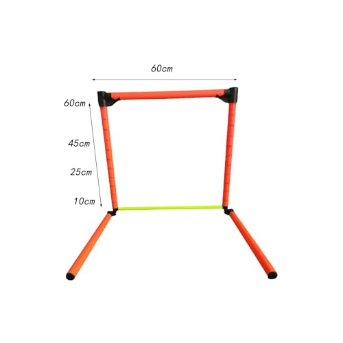 Dickly Vallas de agilidad deportiva, equipo de entrenamiento de agilidad de velocidad, vallas de velocidad ajustables para fútbol