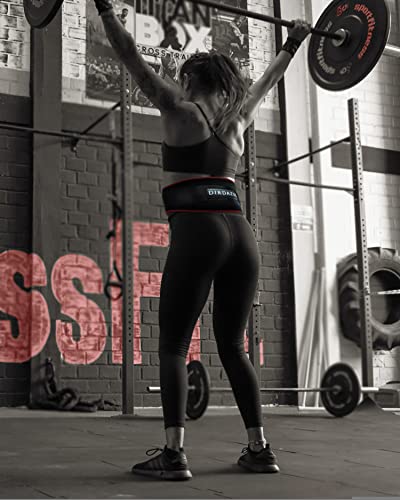 DIRDAZUL Cinturón Lumbar Gimnasio, Faja Lumbar Hombre Mujer, Crossfit, Fitness, Musculación, Sentadillas, Levantar Pesas, Halterofila (M)