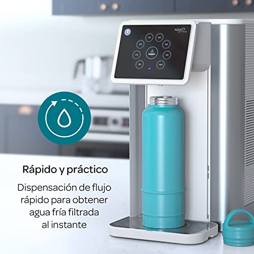 Dispensador de agua filtrada Aqua Optima Aurora - 3,8 litros de capacidad - con 1 filtro de agua Evolve+ de 30 días para reducir los microplásticos, el cloro, el sarro y otros contaminantes