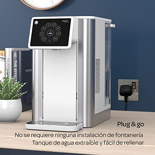 Dispensador de agua filtrada Aqua Optima Aurora - 3,8 litros de capacidad - con 1 filtro de agua Evolve+ de 30 días para reducir los microplásticos, el cloro, el sarro y otros contaminantes