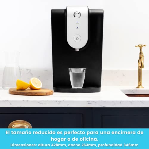 Dispensador de Agua fría Aqua Optima - El Enfriador de Agua filtrada de Lumi - 8,2 litros de Capacidad Total, Enfriador de Agua para encimera y 1 Cartucho de Filtro de Agua Evolve para 30 días