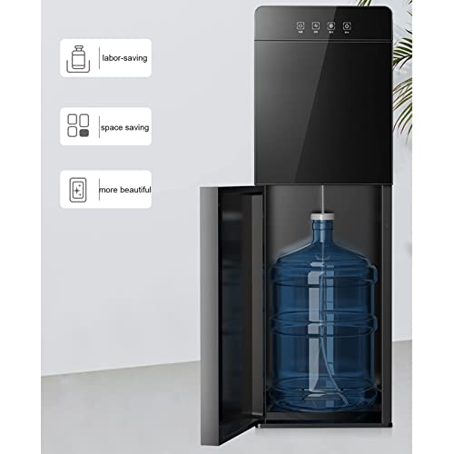 Dispensador de Agua Vertical, Doble Uso frío y Caliente, Cubo de Agua Oculto Debajo, dispensador de Agua automático Solo táctil, Adecuado para la Oficina en el hogar