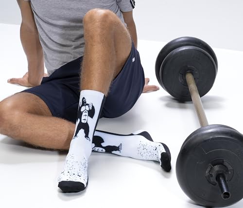 DIVER SOCKS Calcetines Deporte Hombre: Calcetines para Running, Ciclismo, Crossfit, Padel y Gimnasio -Calcetines hombre divertidos con diseños unicos para Atletas - Talla unica 40-46