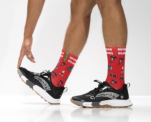 DIVER SOCKS Calcetines Deporte Hombre: Calcetines para Running, Ciclismo, Crossfit, Padel y Gimnasio -Calcetines hombre divertidos con diseños unicos para Atletas - Talla unica 40-46