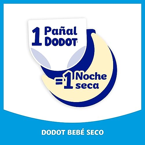 Dodot Pañales Bebé-Seco Talla 6 (+13 kg), 132 Pañales con Protección Antifugas, Pack Mensual