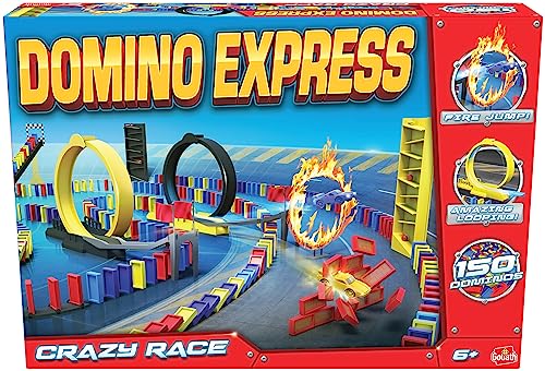 Dominó Express- Crazy Race, Multicolor (Goliath 81008) , color/modelo surtido, A partir de 6 años