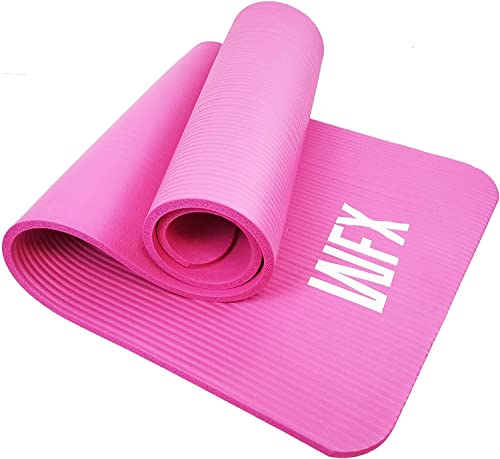 #DoYourFitness® Esterilla de fitness y yoga | Esterilla antideslizante suave y gruesa | 183 x 61 x 1,5 cm | ideal para gimnasia, pilates y yoga | Para principiantes y avanzados [rosa]