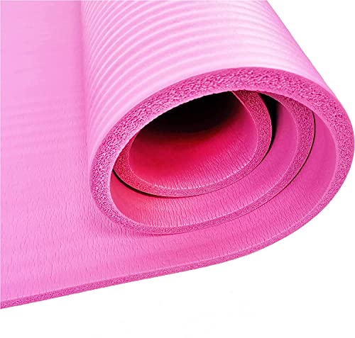 #DoYourFitness® Esterilla de fitness y yoga | Esterilla antideslizante suave y gruesa | 183 x 61 x 1,5 cm | ideal para gimnasia, pilates y yoga | Para principiantes y avanzados [rosa]