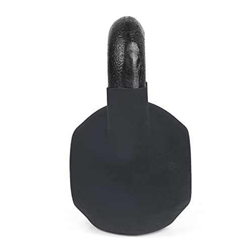 #DoYourFitness Kettlebell Pesas Rusa Hecha de Hierro Fundido Sólido con Revestimiento de Neopreno - Ideal para Ejercicios y Entrenamientos de Musculación en Casa - 28Kg Negro