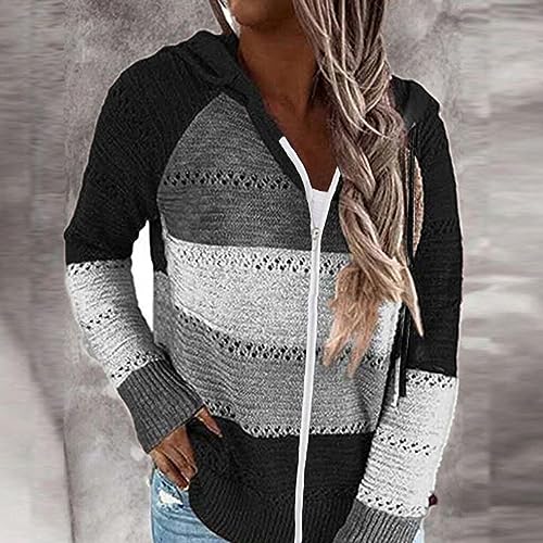 Dralofao ropa mujer barata y guapa outlet - Deportivos Talla Grande Navidad Costura Sudaderas Camiseta Suéteres Originales Manga Larga Tops Moda Sudaderas con Capucha Mujer con Cordón Otoño Invierno C