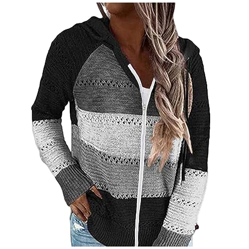 Dralofao ropa mujer barata y guapa outlet - Deportivos Talla Grande Navidad Costura Sudaderas Camiseta Suéteres Originales Manga Larga Tops Moda Sudaderas con Capucha Mujer con Cordón Otoño Invierno C