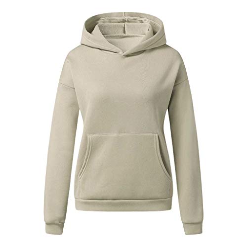 Dralofao ropa mujer barata y guapa outlet - S-5XL Mujer Pullover Otoño e Invierno Casuales Ropa Sudaderas con Capucha Suéter Otoño Invierno Originales Manga Larga con Bolsillo Top Hoodies Moda impresi