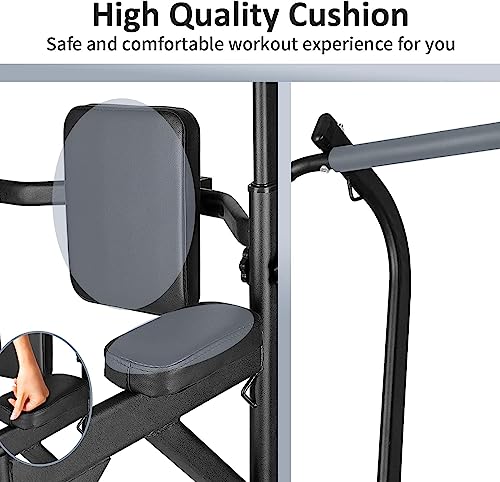 Dskeuzeew Barra de Dominadas para Gimnasio en casa, Gimnasio de Entrenamiento Multifuncional Fitness, Power Tower de Pull-up, 150 kg de peso del usuario