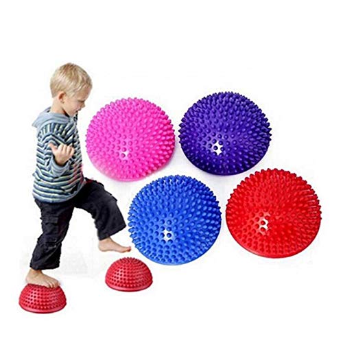 DXIA Set de 2 Bola de Equilibrio Erizo, Bolas de Masaje de Pies de Punta, Masaje Colchoneta de Ejercicio Equilibrio Vainas de Punta Puntos, Punta Puntos para La Gimnasia de Pilates para Adulto y Niño