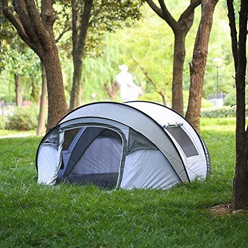 EchoSmile Tienda de Campaña Instantánea Automática, 5-8 Personas, Pop up, Tienda Familiar Impermeable con 2 Ventanas Malla de Ventilación para Camping, Senderismo, Actividades al Aire Libre