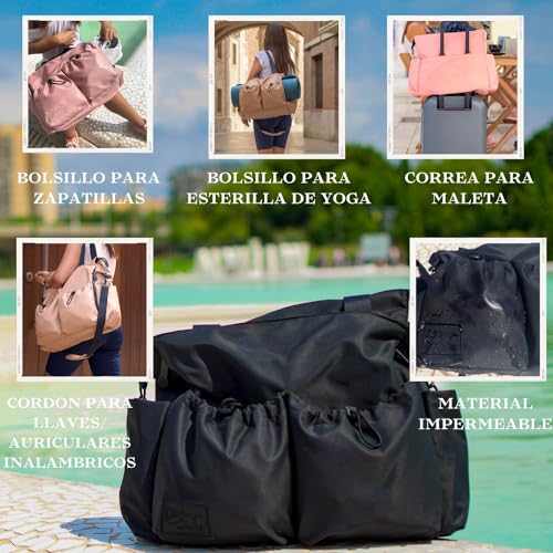 eco&essentials - Bolsa gimnasio pequeña mujer FIT PACK - Materiales reciclados 100%