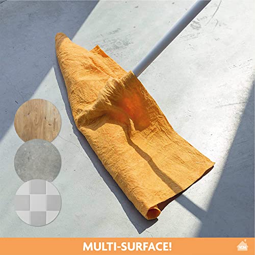 Eden Excelentes PAÑOS DE Microfibra para Limpieza DE Suelos - Paños Naranja para el Suelo 5 Unidades - 50x60cm - Multiusos y Muy absorbentes - para la Limpieza de Suelos (CHAE0002N)