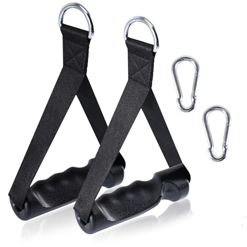 Editbar 2 Piezas Mango De Resistencia para Ejercicios, Asas para Bandas de Resistencia, Agarres Poleas Gym, Agarre Gym Mango de Resistencia para Ejercicios para Pilates, Entrenamiento de Fuerza