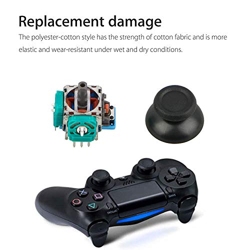 EEEKit 2 Piezas 3D Joystick Analogico, 2 Piezas de Repuesto de Barras de Pulgares + Herramienta de Destornilladores para PS4 / PS4 Slim / PS4 Pro Controller