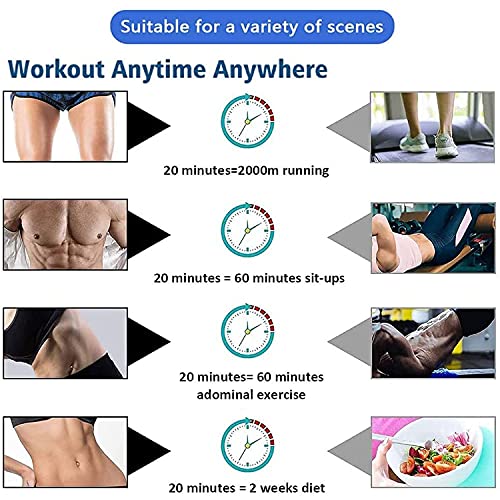 EGEYI Abdominales Electroestimulacion,Electroestimulador Muscular Abdominales, EMS Estimulación, Cinturón Muscular Abdominal, Estimulación Muscular para Fortalecer y regenerar los músculos Abdominals