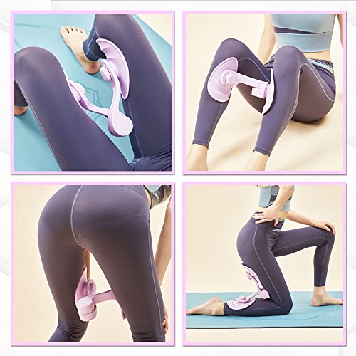 Ejercitador de Muslos Equipo de Gimnasio con Cinta Métrica Corporal Entrenamiento de Piernas Multifuncional Entrenamiento de Suelo Pélvico para Mujeres Entrenador de Músculos para Piernas y Glúteos