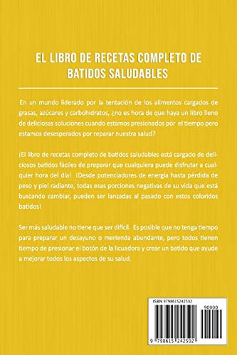 El Libro De Recetas Completo De Batidos Saludables En Español