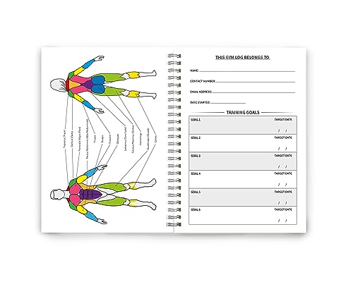 El registro de gimnasio (negro) – El diario perfecto para registrar todos tus entrenamientos, 104 páginas con suficiente espacio para 52 entrenamientos, un esencial para todos los regímenes de fitness