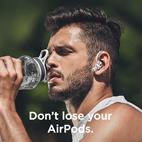 elago Ear Hooks Gancho de Oreja Compatible con AirPods Pro 2, 1, Compatible con AirPods 3, 2, 1 [US Patente Registrado] (Blanco)