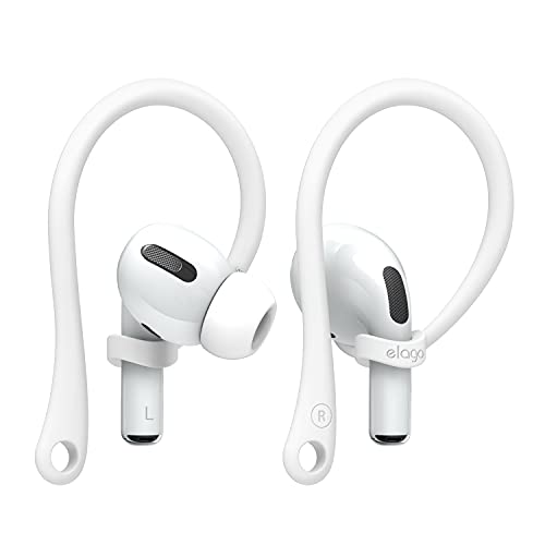 elago Ear Hooks Gancho de Oreja Compatible con AirPods Pro 2, 1, Compatible con AirPods 3, 2, 1 [US Patente Registrado] (Blanco)