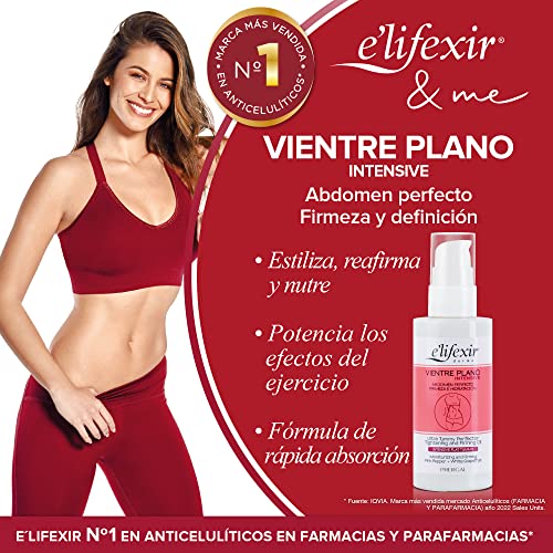 Elifexir | Aceite Vientre Plano Intensive | Estiliza, Drena, Tonifica y Reafirma el Abdomen | Con Pink Pepper y Pomelo Blanco | Para Hombres y Mujeres | 100 mll