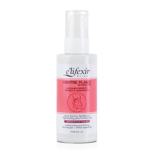 Elifexir | Aceite Vientre Plano Intensive | Estiliza, Drena, Tonifica y Reafirma el Abdomen | Con Pink Pepper y Pomelo Blanco | Para Hombres y Mujeres | 100 mll