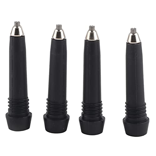 Embout Baton Ski, Alpenstock Tip para Senderismo Caminar Trekking Pole Tips Treking 4 PCS Caña de Repuesto Portátil