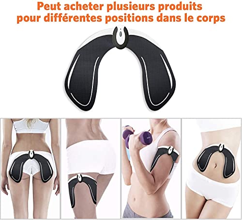 EMS Hips Electroestimulador Muscular, Entrenador de Cadera, EMS Hips Trainer Entrenador para la Cadera Mujer USB Recargable, Estimulador Muscular Ejercitar Gluteos