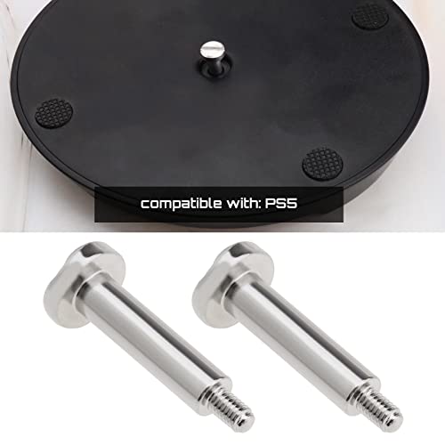 EMSea Tornillo de Base para Consola de Juegos, 2 uds., Compatible con PS5, Repuesto de máquina de Juego, Soporte Vertical, Tornillos de fijación Inferior, Piezas de reparación