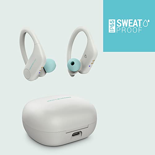 Energy Sistem Earphones Sport 4 True Wireless Auriculares Deportivos (True Wireless Stereo, Secure-Fit, Resistentes al Sudor IP65)- Blanco