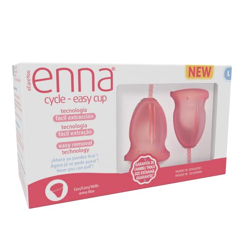 enna Cycle EASY Talla L - 2 Copas Menstruales + Caja Esterilizadora y de transporte