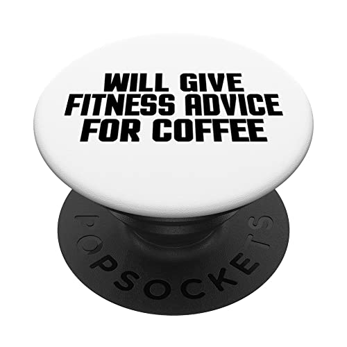 Entrenador de gimnasio divertido dar consejos de fitness para café PopSockets PopGrip Intercambiable