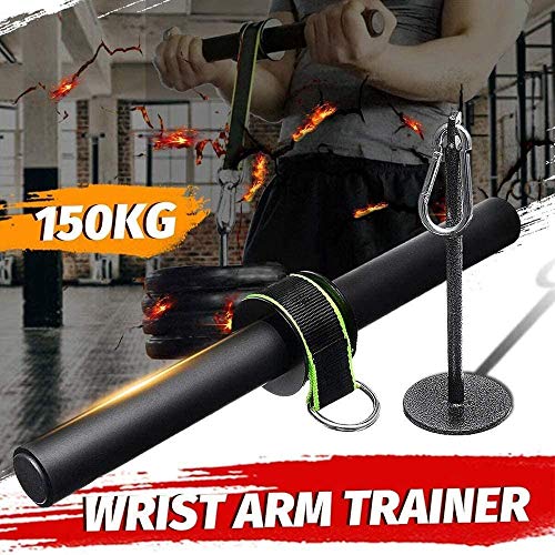 Entrenador De Rodillo De MuñEca Para Antebrazo, Entrenamiento Flexible, Eficiente, Estable, Ejercitador De Mano Y MuñEca Para Entrenamiento De Fuerza Muscular En Gimnasio, Hogar, Al Aire Libre, Etc