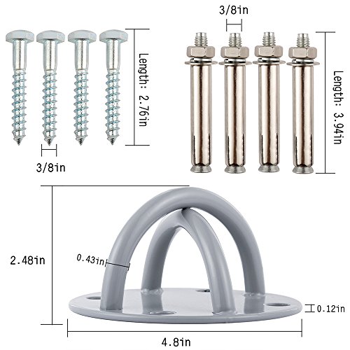 Entrenamiento en suspensión techo fijación para cualquier modelo de Soporte para montaje en pared/techo el gimnasio Home Cintas de suspensión Fitness Training