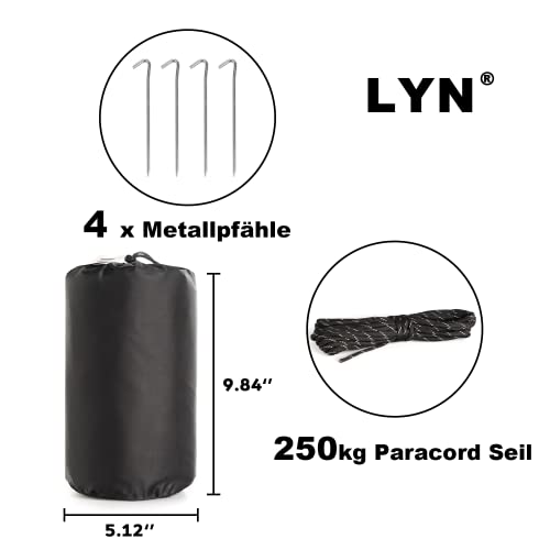 Equipo Salvavidas:LYN Instant 1-2 Personas, Supervivencia, Tienda de campaña de Emergencia,Impermeable,Impermeable,Impermeable,Ligera,Impermeable,con Paracord,para Camping,Primeros Auxilios