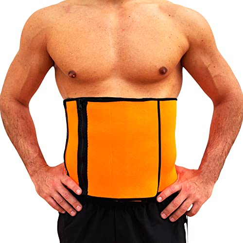 EREVANA Faja Reductora Adelgazante Mujer y Hombre, Cinturón Lumbar Neopreno, Faja Quema Grasa Abdominal y Lumbar Efecto Sauna, Faja Deportiva Gimnasio Fitness, Faja Reductora Postparto - Fit Power