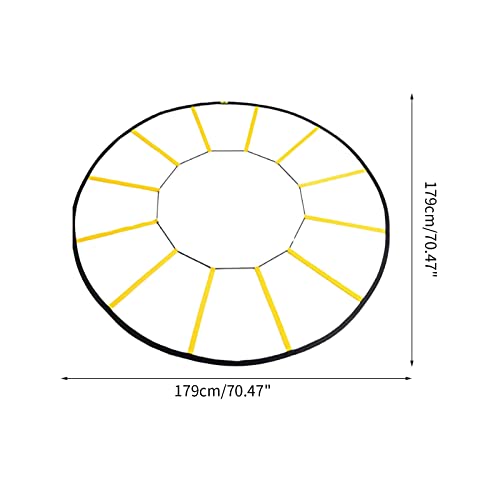Escalera redonda de agilidad, equipo de entrenamiento de velocidad, escalera de ejercicio para fútbol, deportes de fitness, escalera circular de velocidad y agilidad